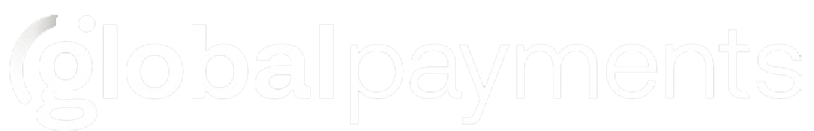 Global Payments logo in a modern font, representing digital payment solutions. Relevant for showcasing the company's brand identity.