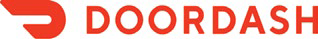 DoorDash logo featuring a stylized red arrow. Represents the food delivery service's brand identity, emphasizing speed and convenience.